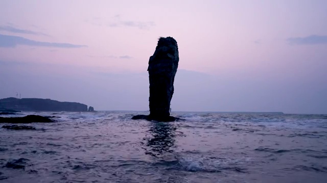 大连旅顺小黑石风光视频素材