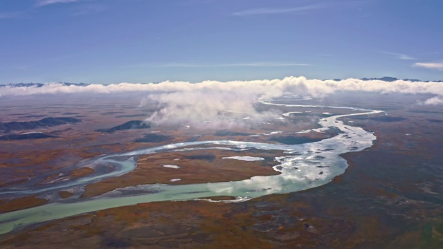 西藏风光日喀则雅鲁藏布江河谷湿地视频素材