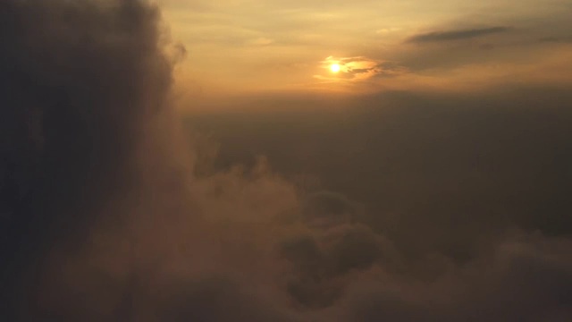 日出日落云层天空云朵云海视频素材