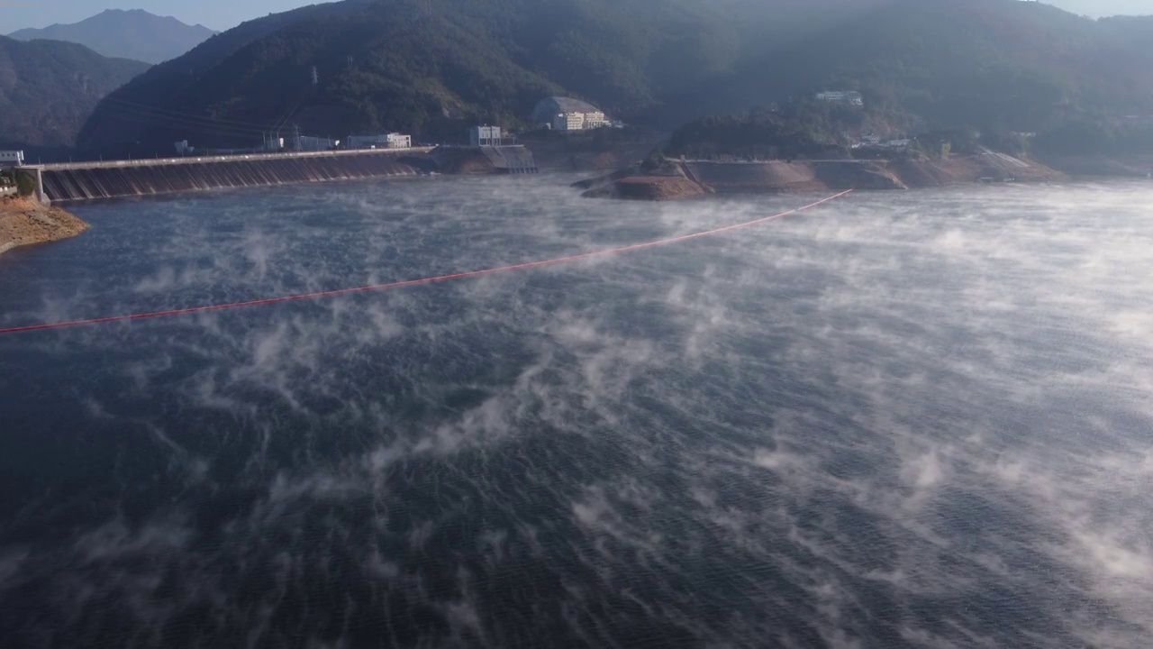 三明市尤溪县闽湖水库坂面水库闽湖水电站福建省国家水利风景区视频素材