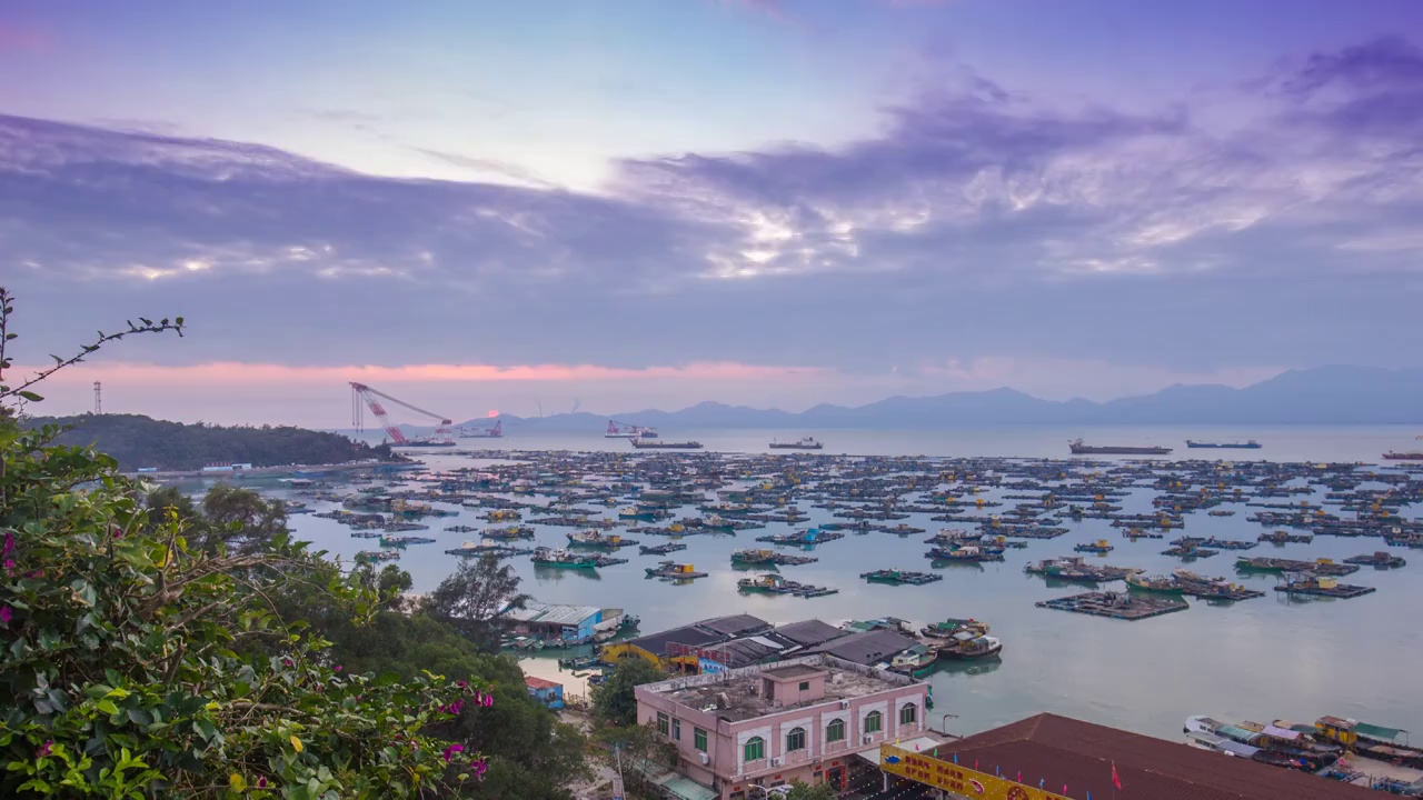 广东阳江海陵岛日落风光视频素材