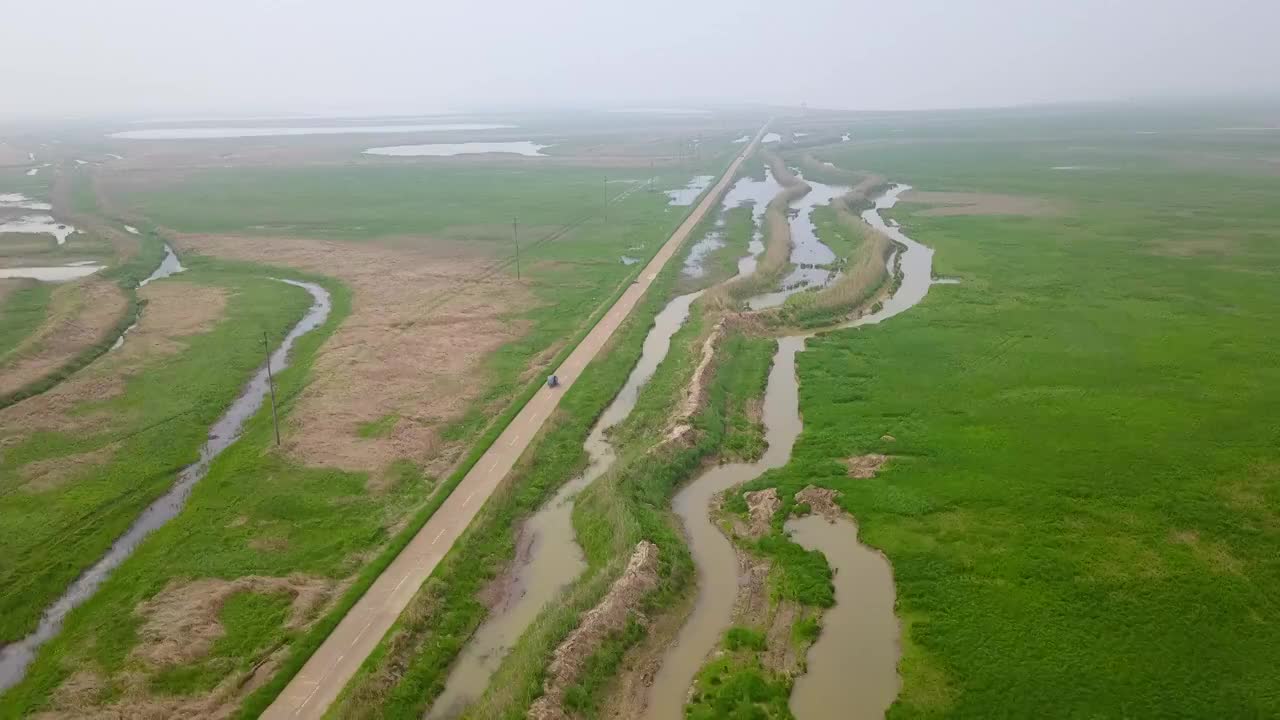 江西南昌鄱阳县南矶乡鄱阳湖湿地自然风光视频素材