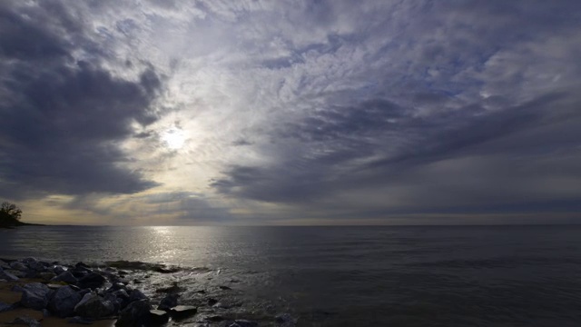 兴凯湖初夏朝霞视频素材