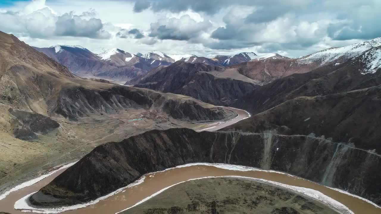 青海玉树通天河风光视频素材