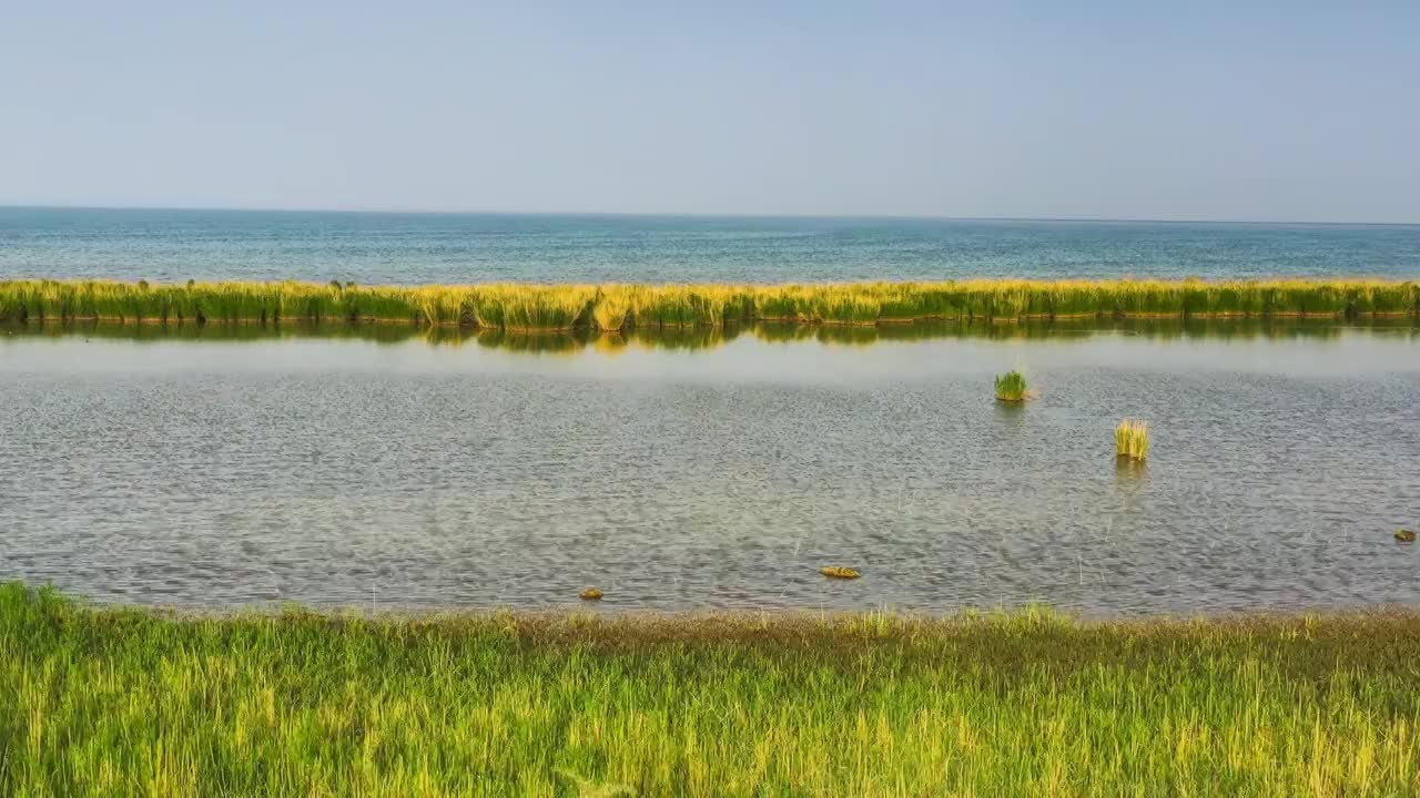 青海海西德令哈可鲁克湖-托素湖风光视频素材