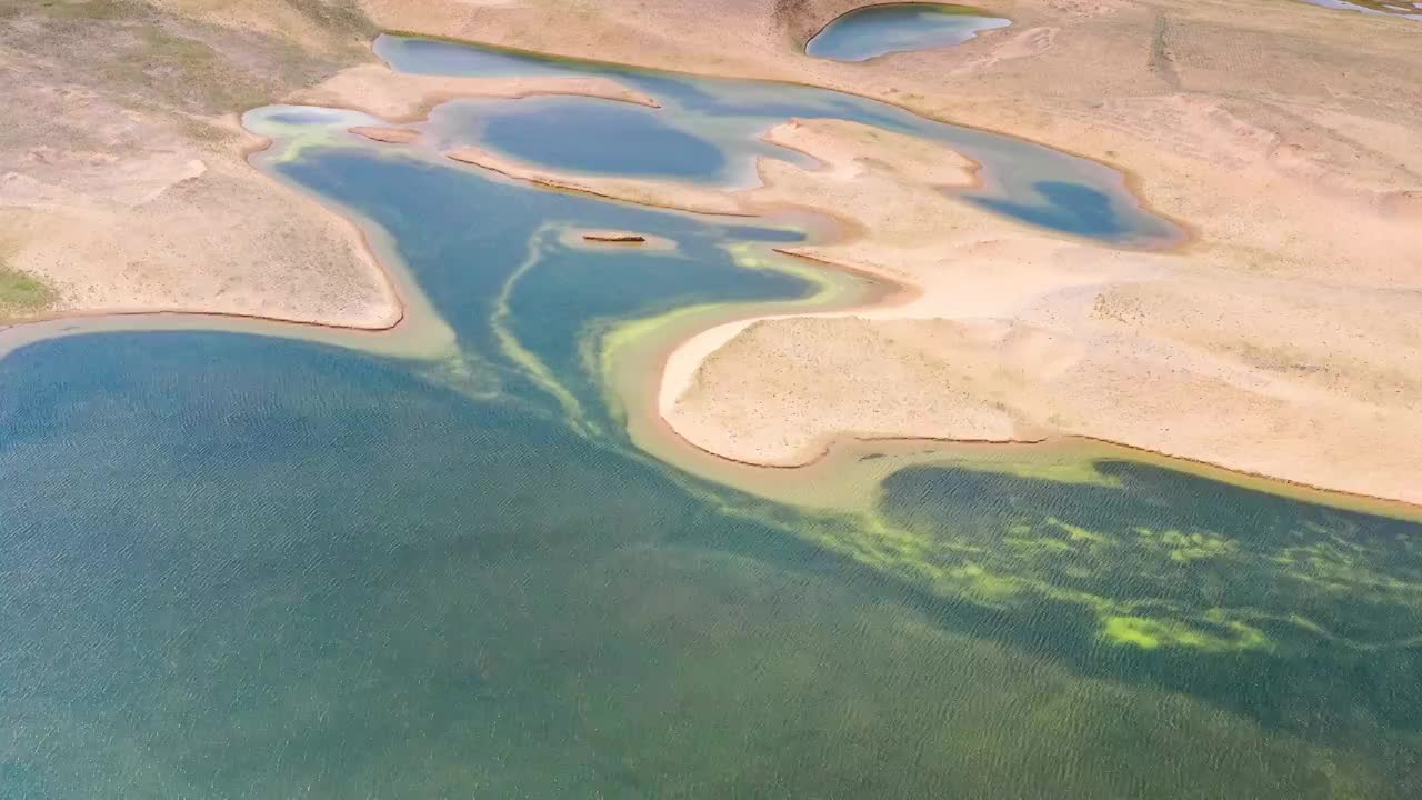 青海果洛玛多湿地风光视频素材