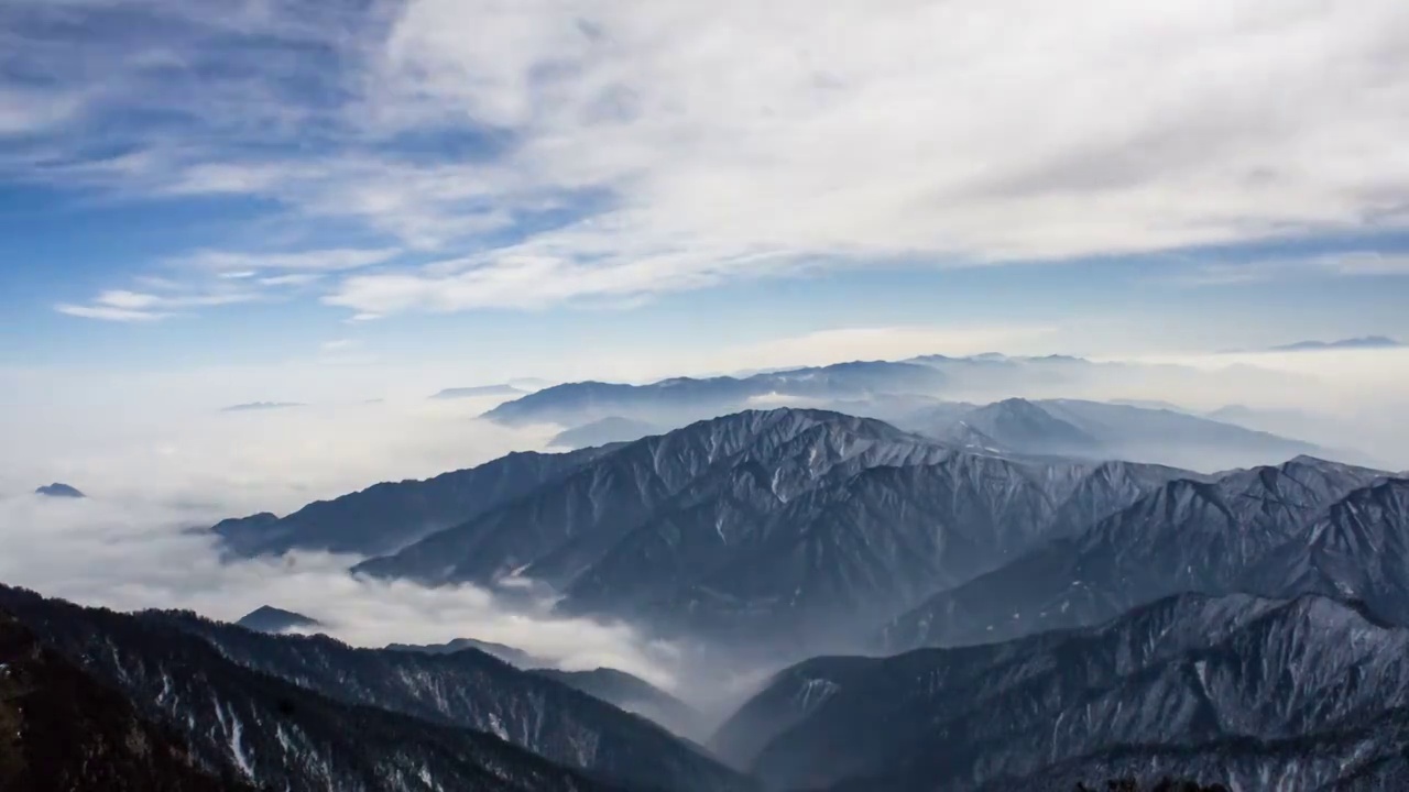 四川甘孜州牛背山风光视频素材