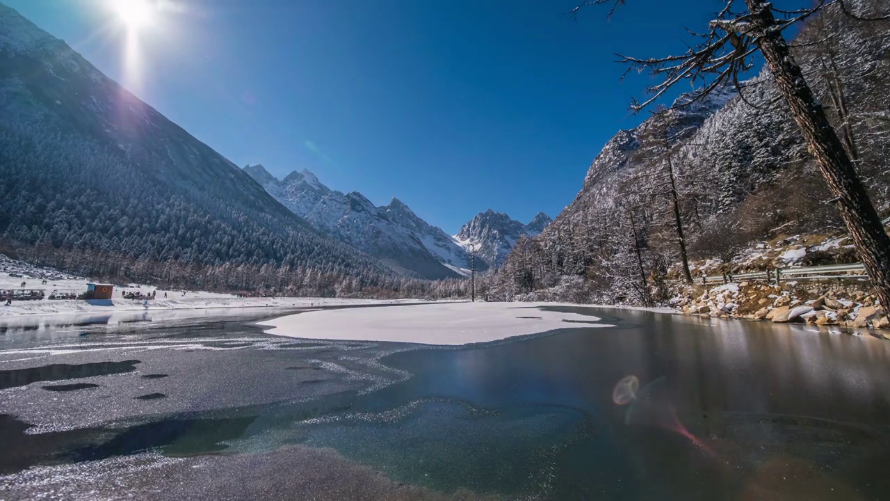 四川毕棚沟风景区视频素材