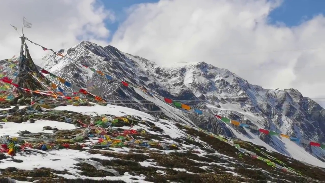 中国 西藏 林芝 察隅 雪山视频素材