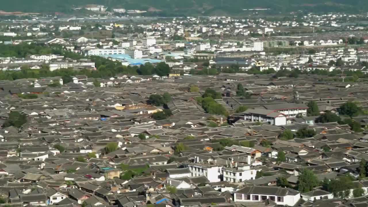 狮子山平扫古城视频素材