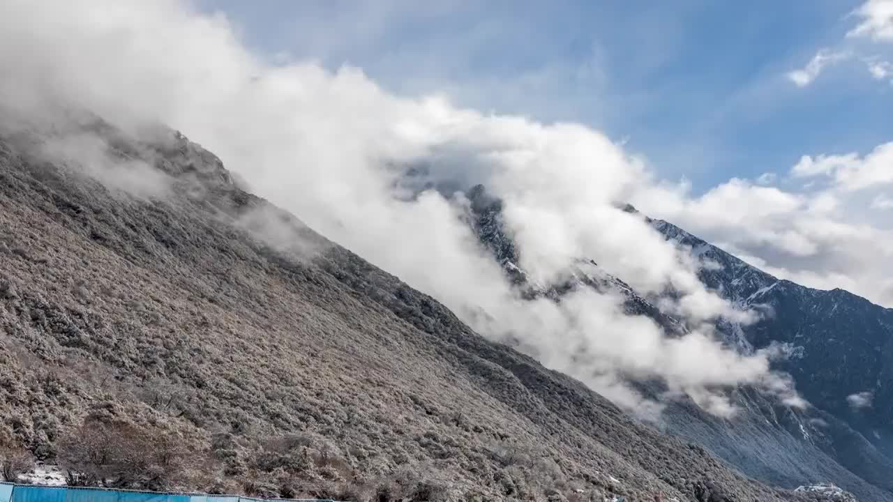 西藏依噶冰川视频素材