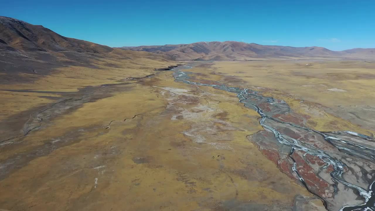 青海可可西里无人区的地貌视频素材