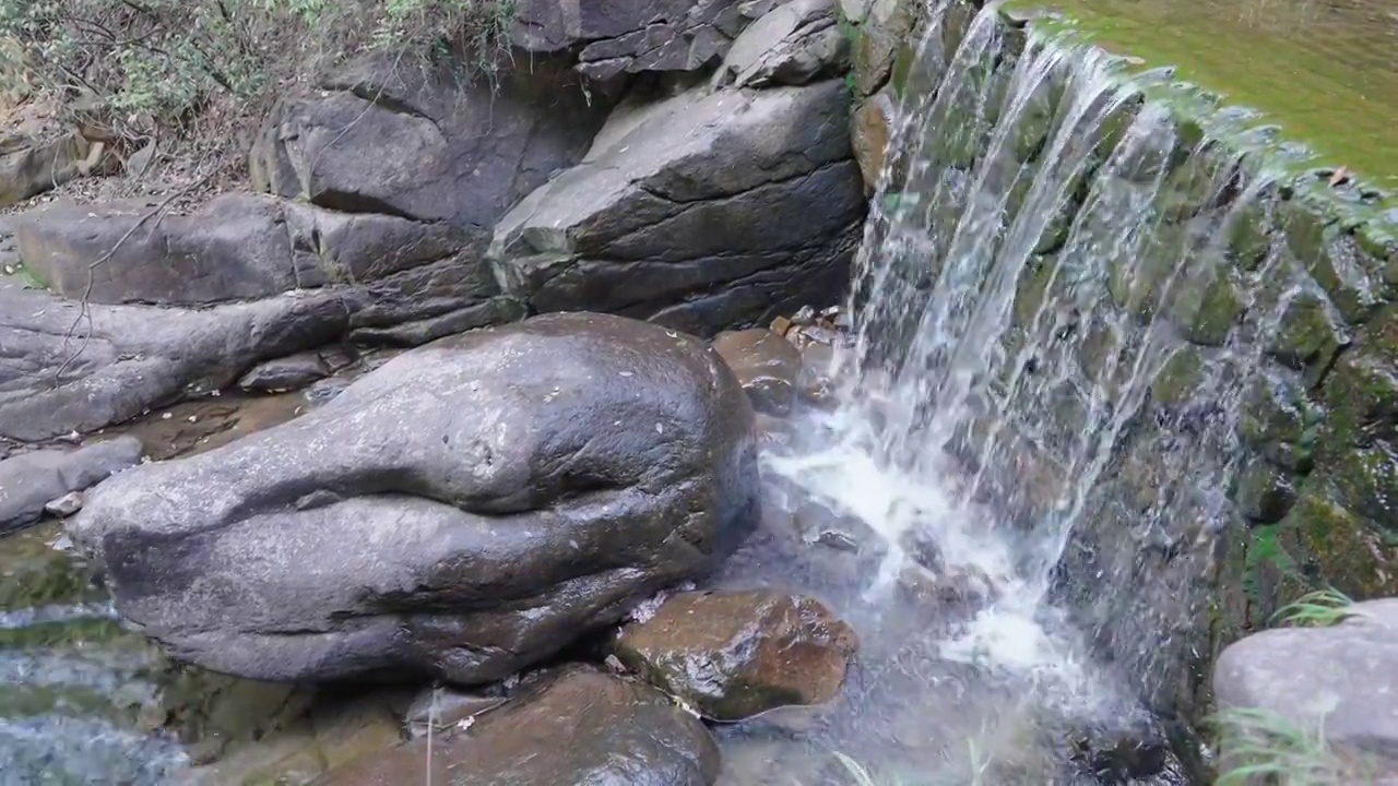 桐庐大奇山溪水视频素材