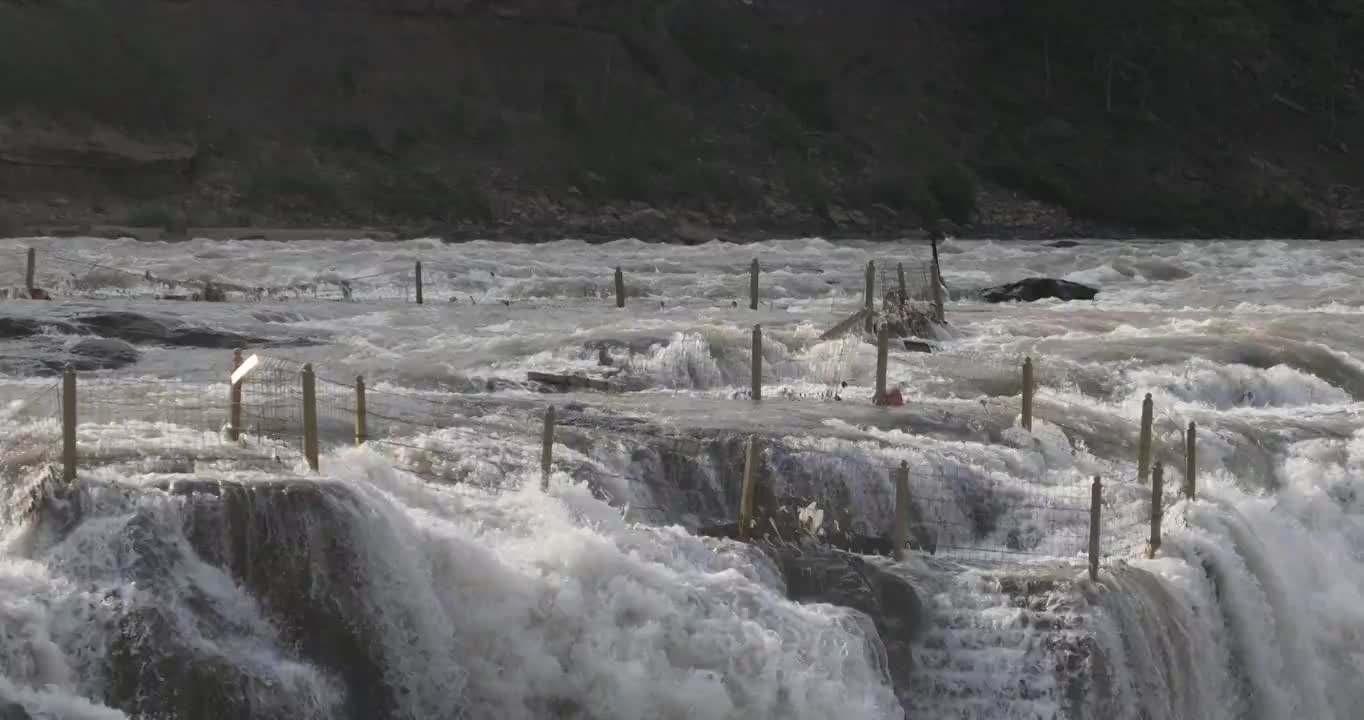 山西省临汾市吉县壶口瀑布视频素材