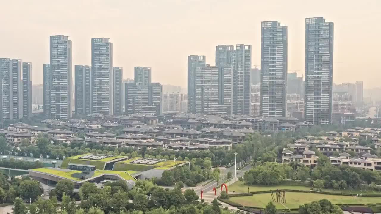 武汉长江市区风景视频素材