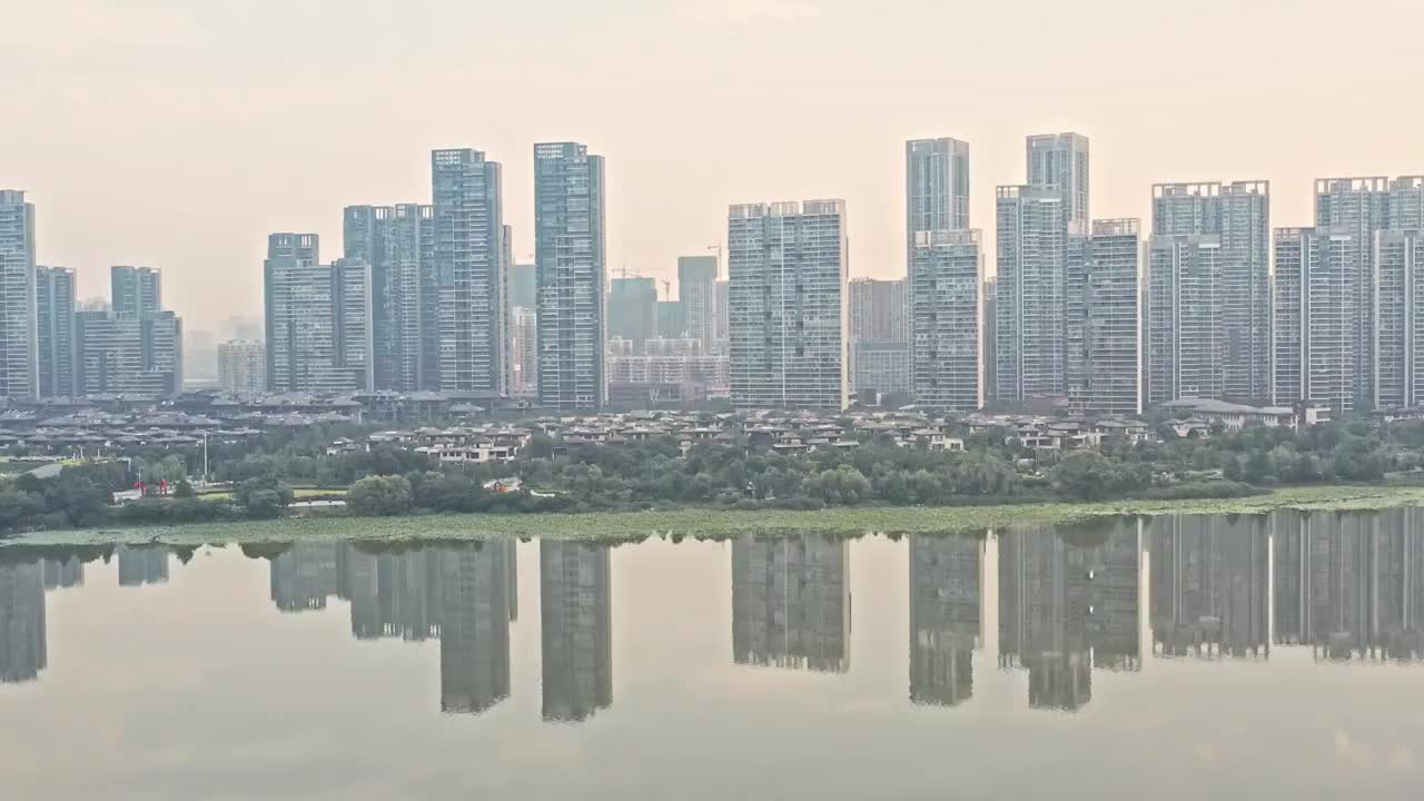 武汉长江市区风景视频素材