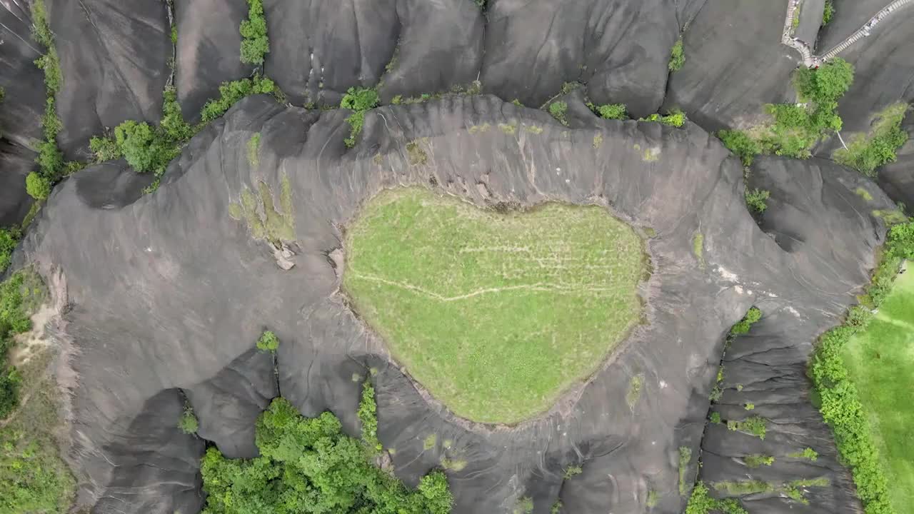 飞天山丹霞之心视频素材