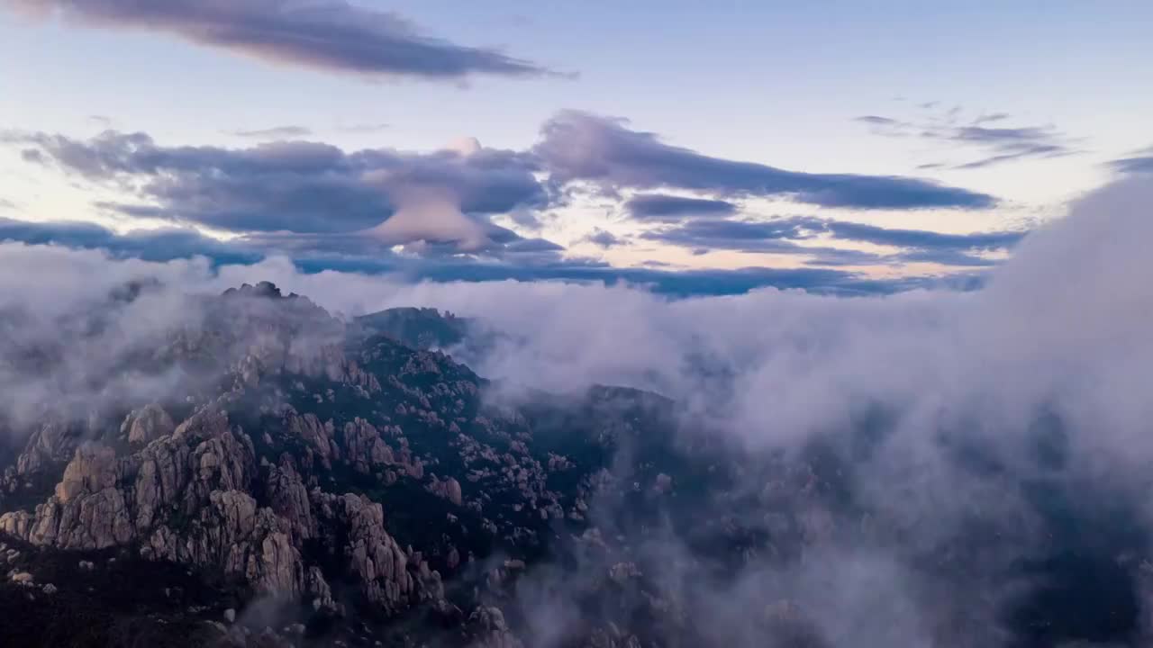 崂山云海视频素材