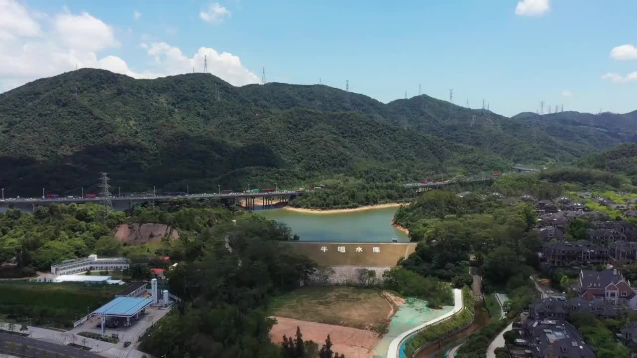 广东省深圳市龙华区白石龙音乐主题公园航拍视频素材