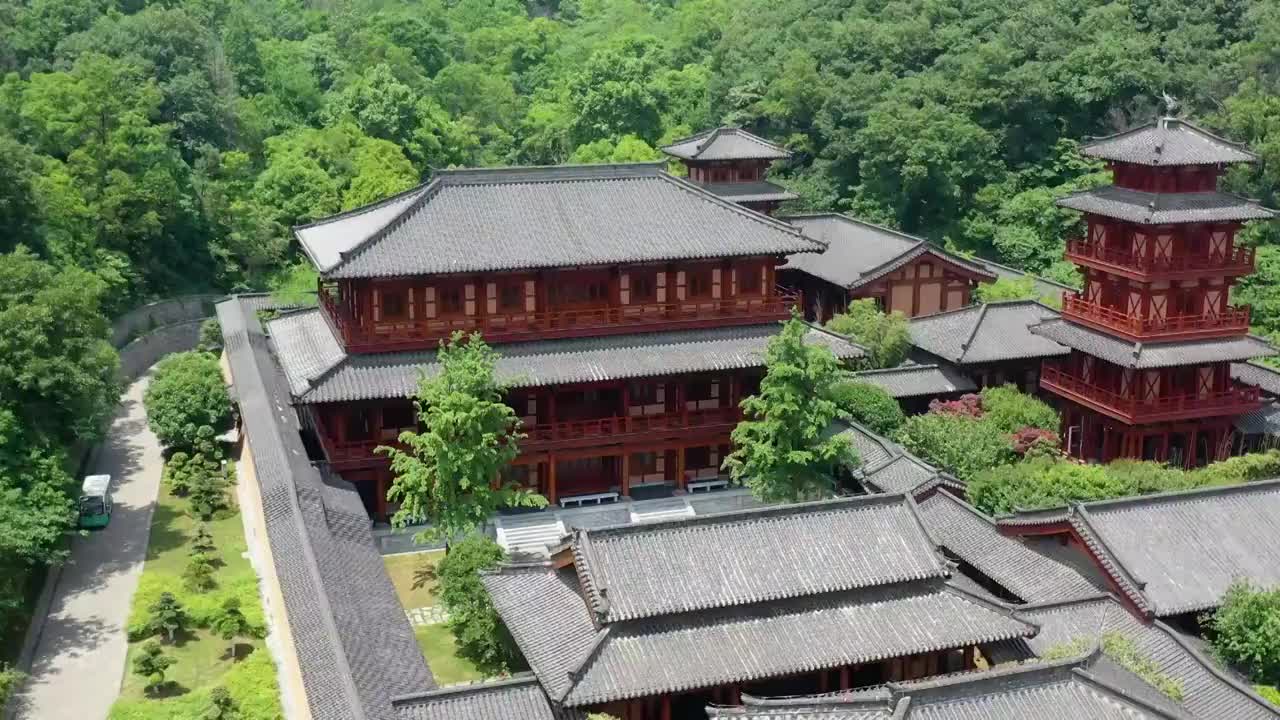 湖北襄阳习家池风景区视频素材