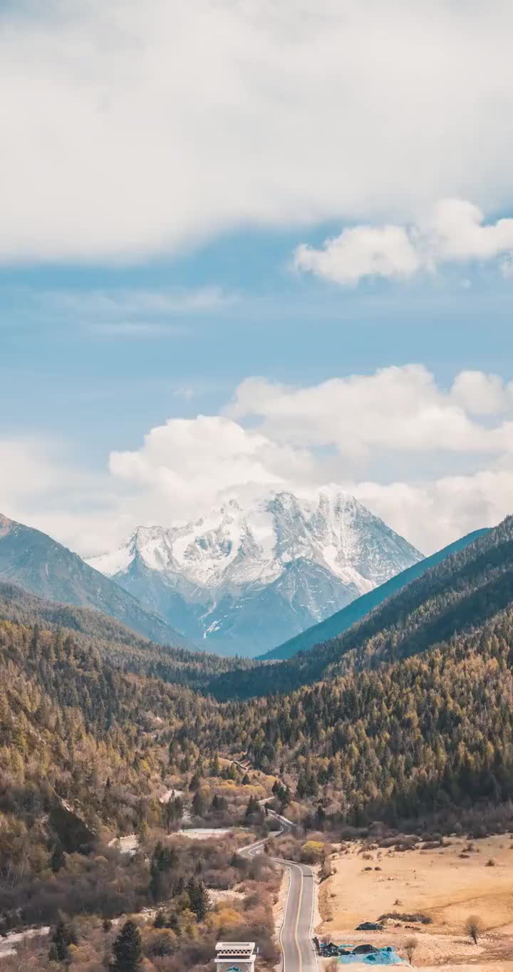 雅拉雪山视频素材