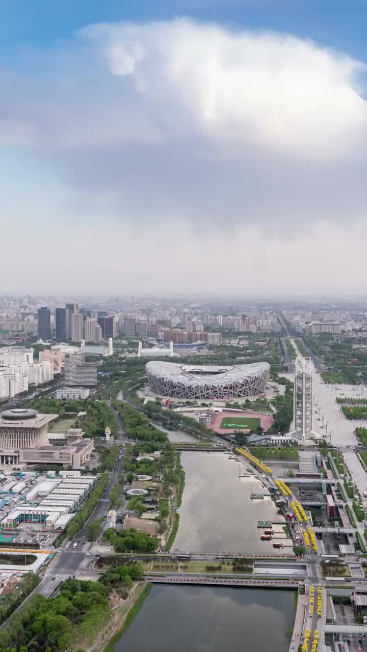 北京鸟巢风景视频素材