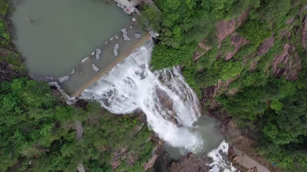 浙江天台山瀑布视频素材