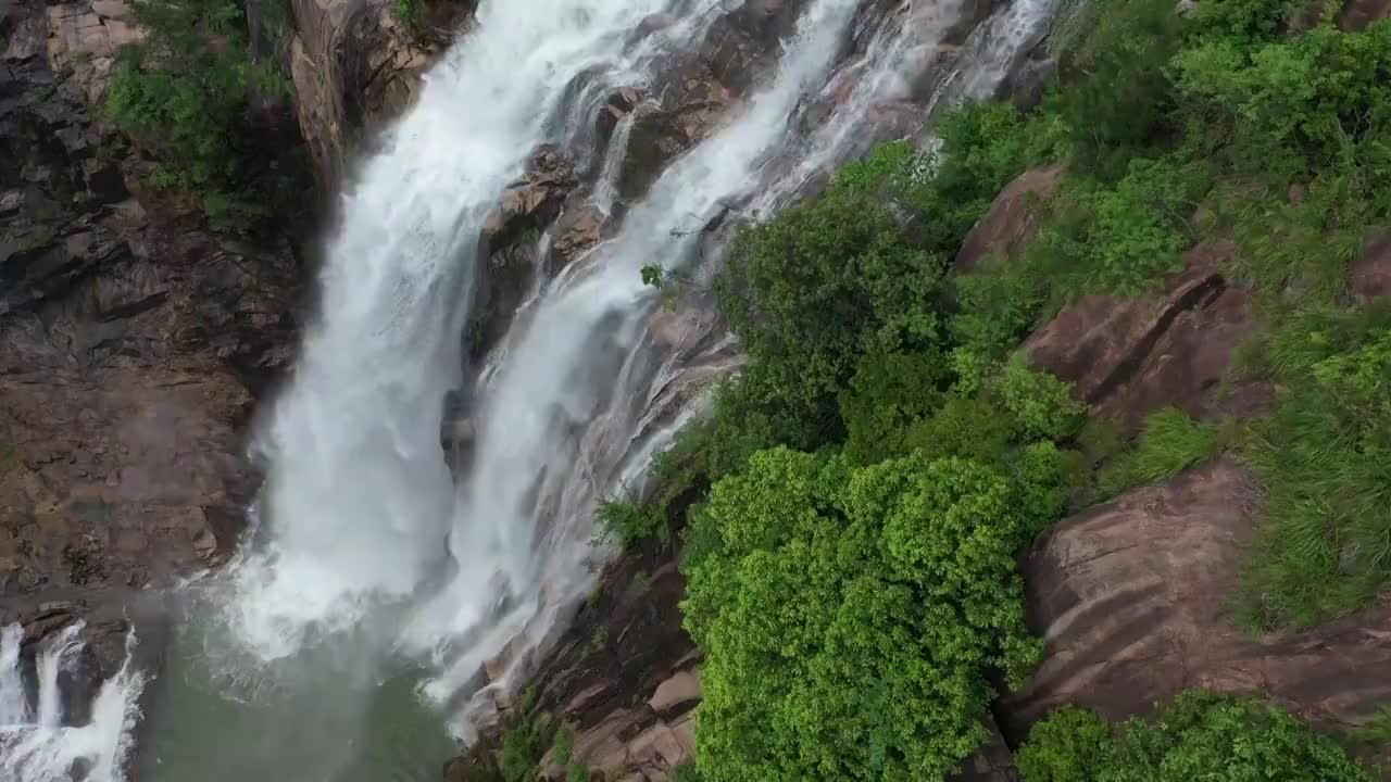 浙江天台山瀑布视频素材