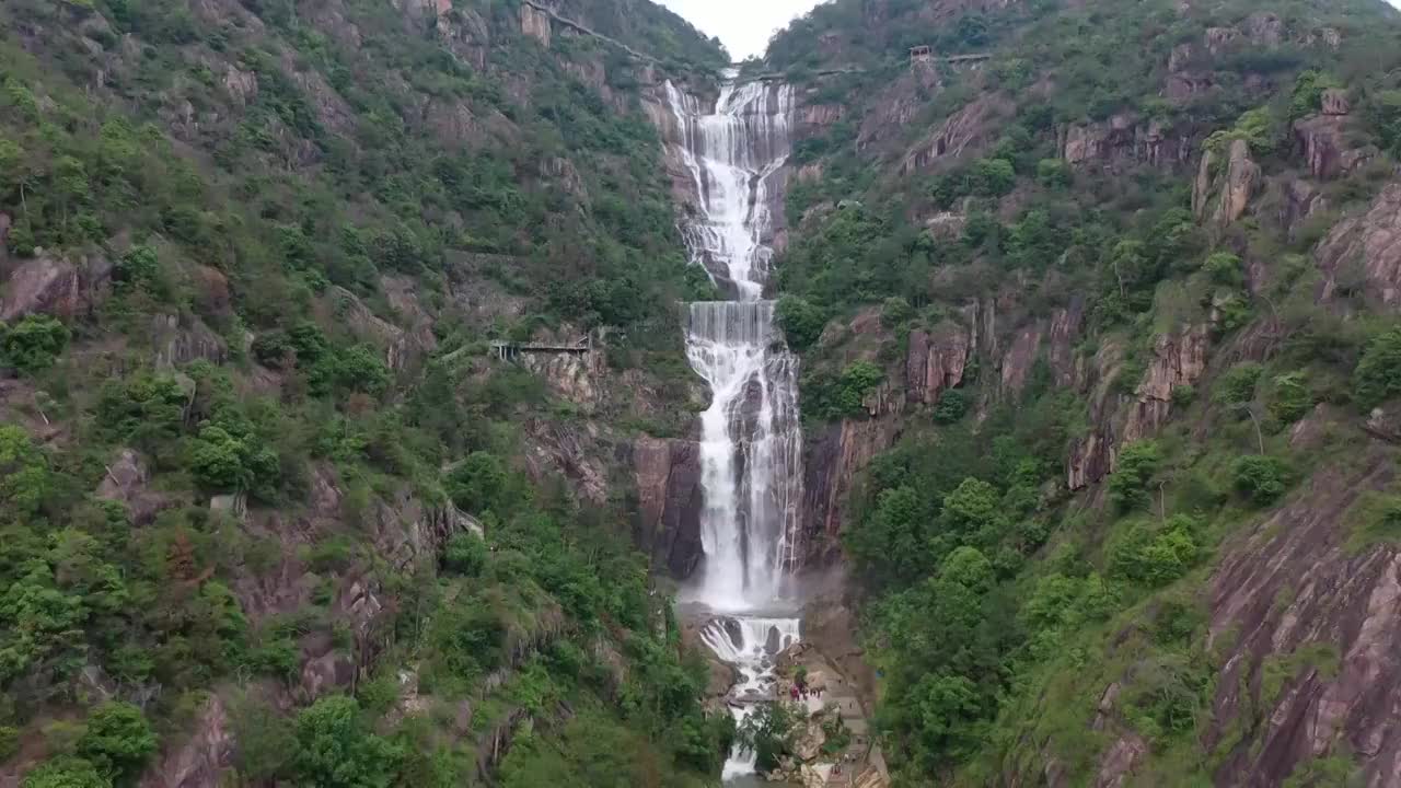 浙江天台山瀑布视频素材