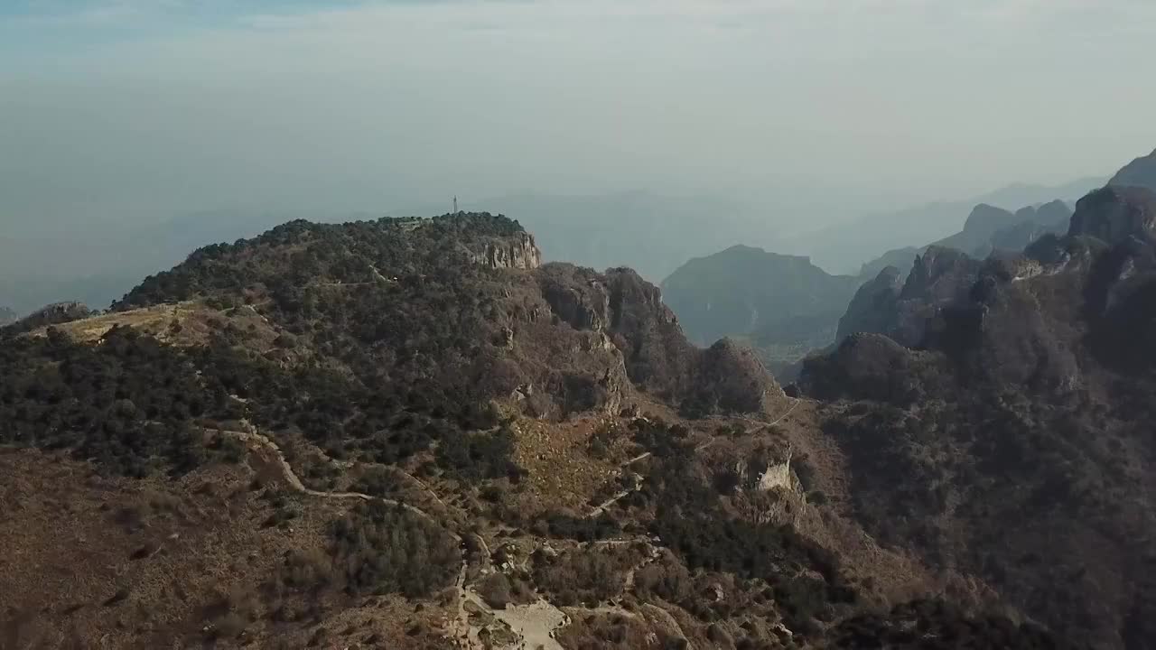 河南新乡太行山峡谷风光视频素材