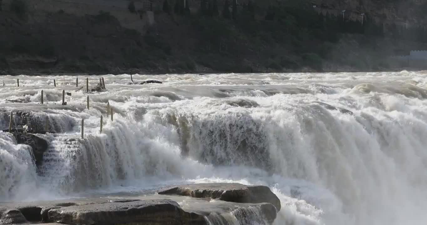 山西省临汾市吉县壶口瀑布视频素材