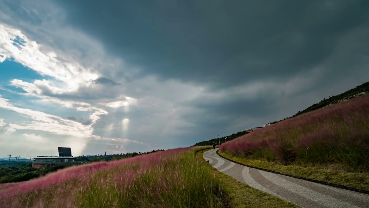 南京汤山矿坑公园视频素材