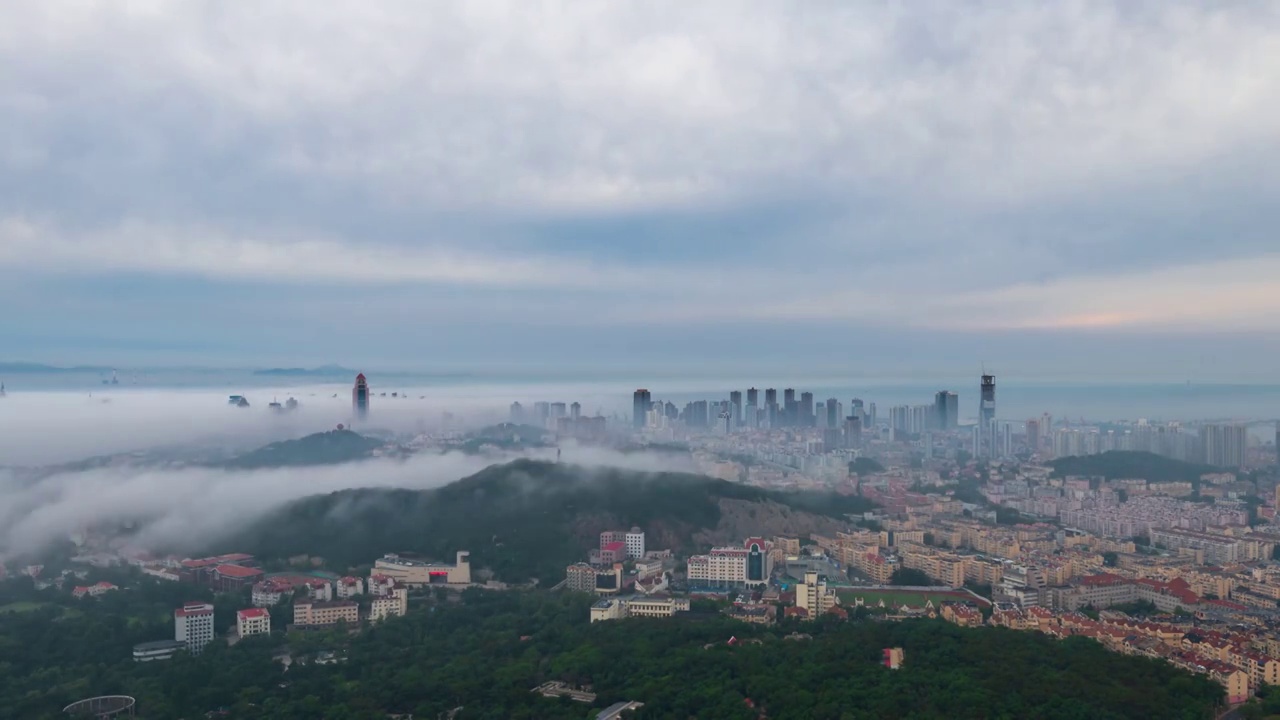 青岛的云海视频素材