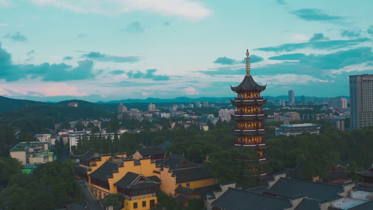 南京,鸡鸣寺,紫金山,玄武湖,地形视频素材