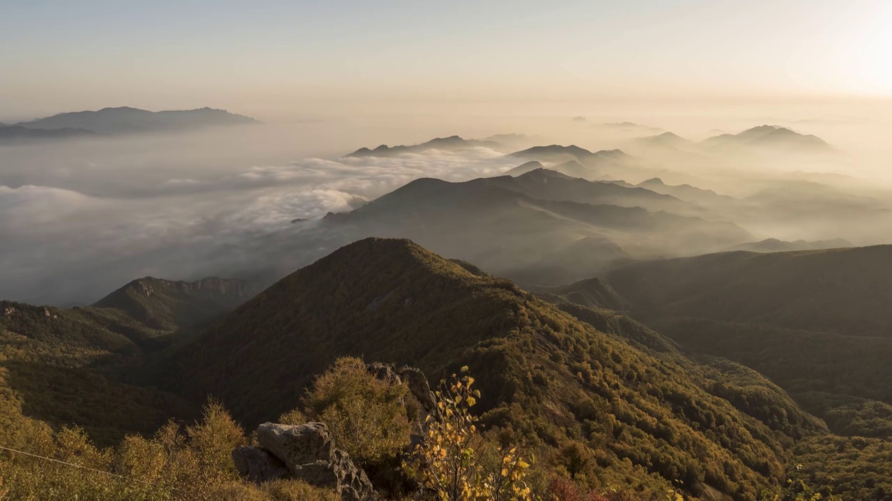 雾灵山风光视频素材