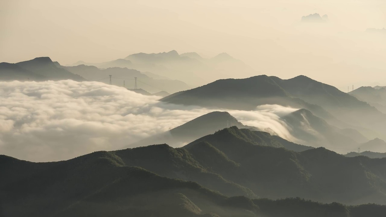 雾灵山风光视频素材