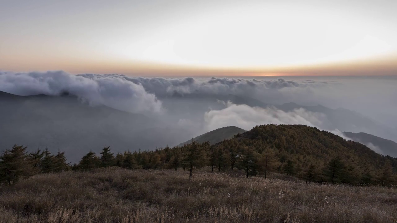 雾灵山风光视频素材