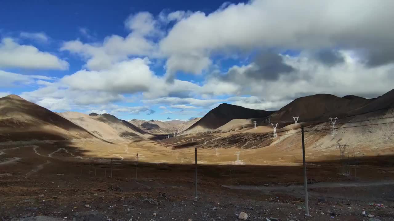 山脉 岩石 延时 云视频素材