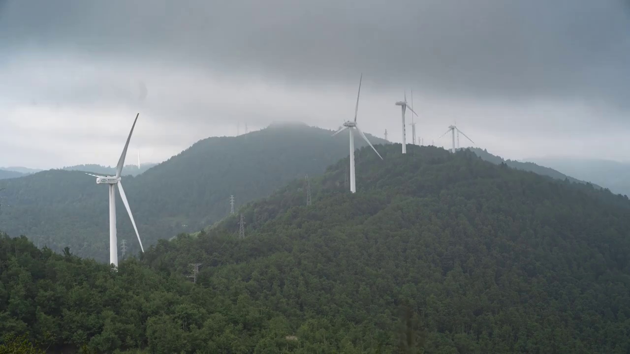 云南富民风车延时视频素材