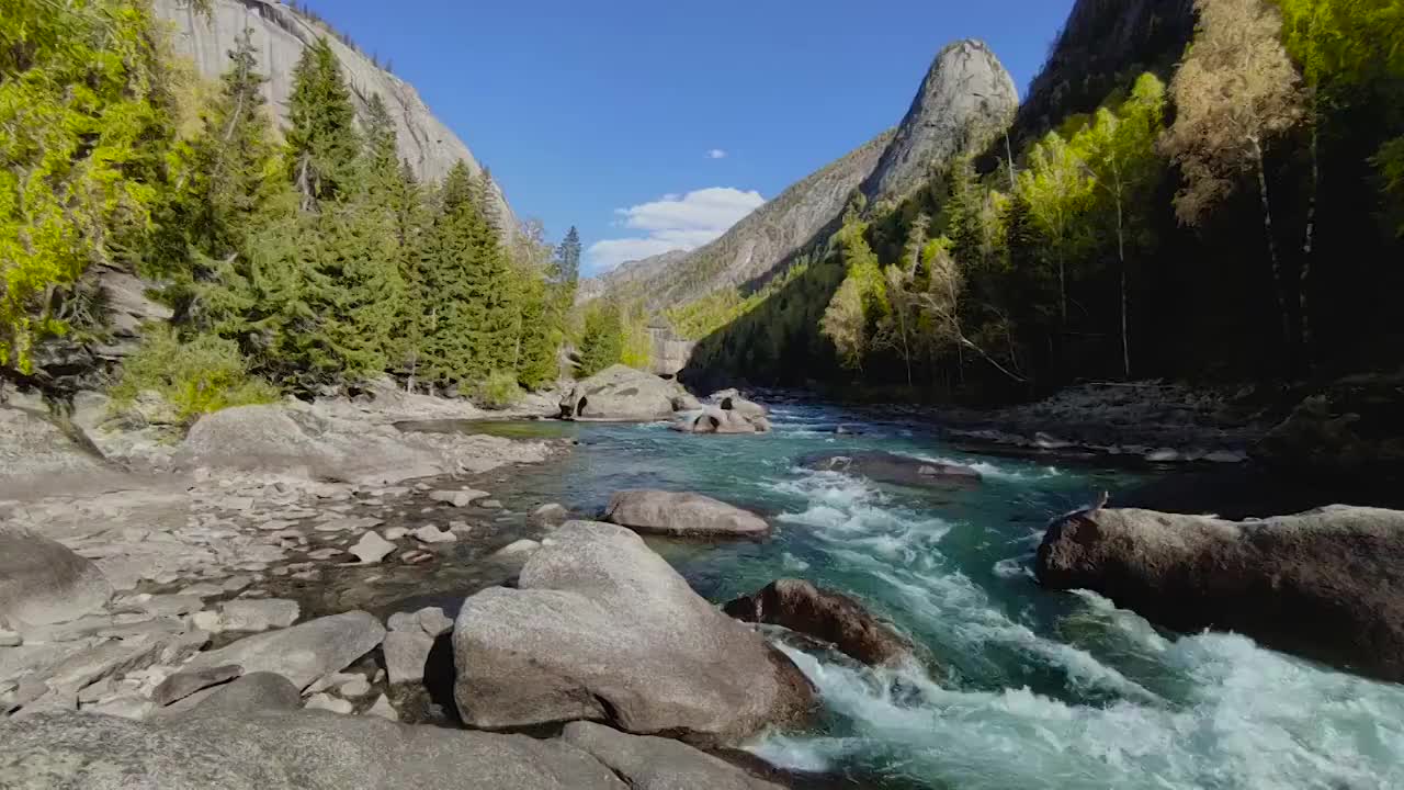 新疆可可托海景区视频素材