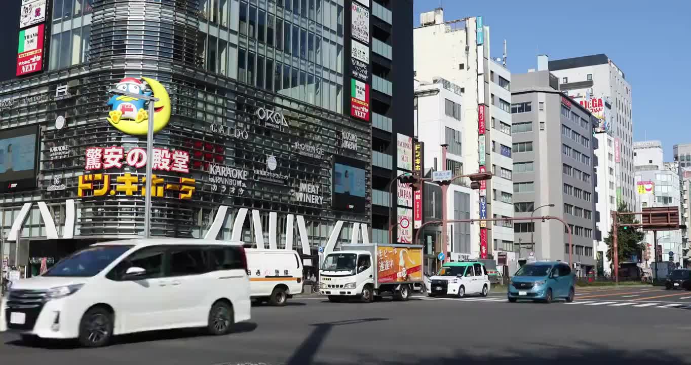 日本名古屋街道街景视频素材