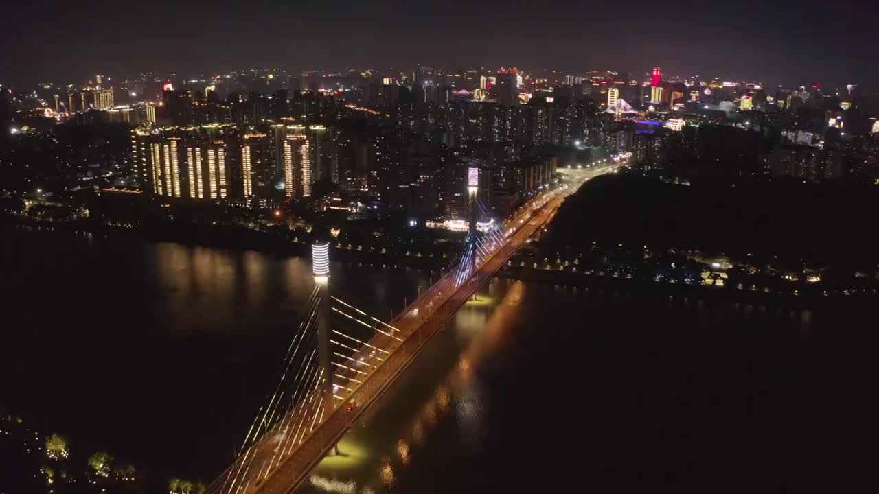 南宁五象大桥夜景之三视频素材