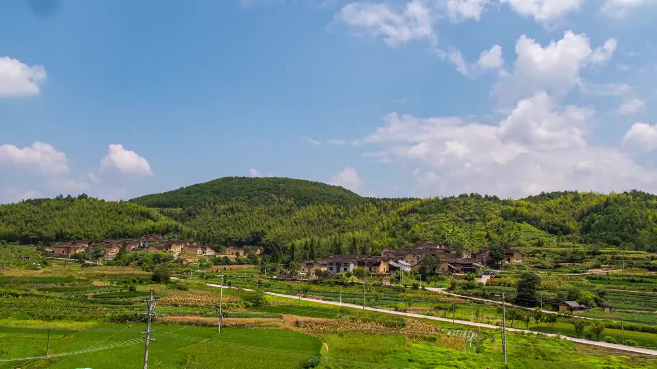 中国传统村落丽水松阳燕田村视频素材