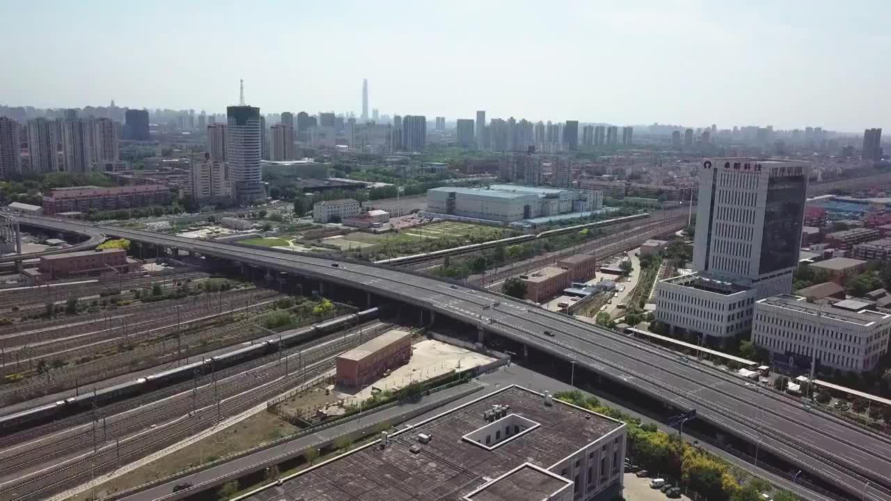 天津 地标 航拍素材 天津市 城市 商业 风光片 4k 航拍视频素材