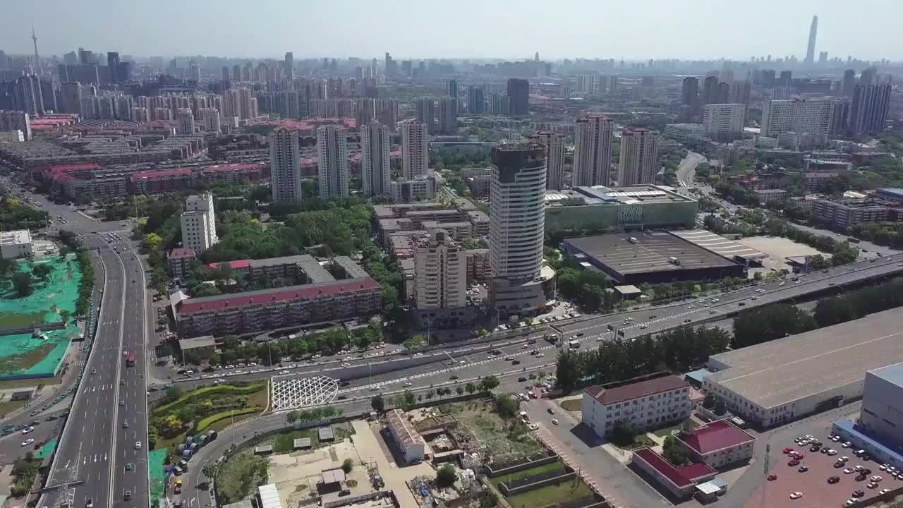 天津 地标 航拍素材 天津市 城市 商业 风光片 4k 航拍视频素材