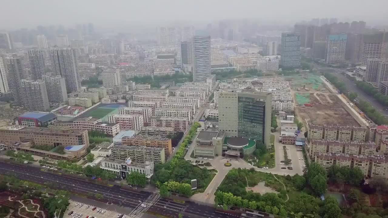 连云港 地标 航拍素材 江苏 连云港市 城市 商业 风光片视频素材