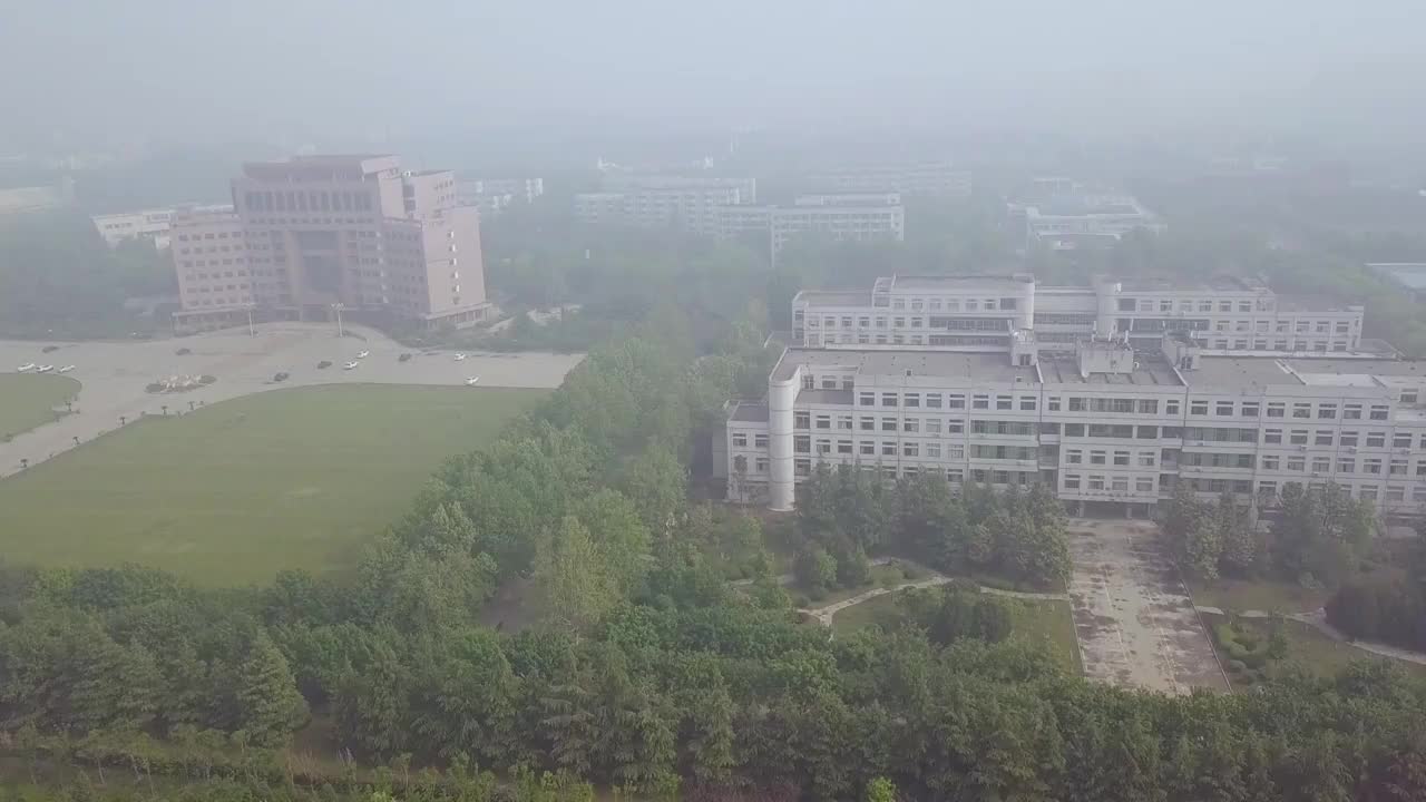 淄博  地标 航拍素材 山东 淄博市 城市 商业 风光片 4视频素材