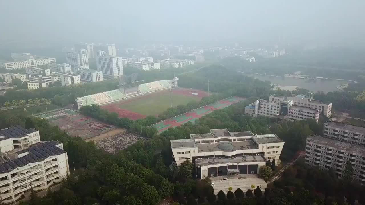 淄博  地标 航拍素材 山东 淄博市 城市 商业 风光片 4视频素材