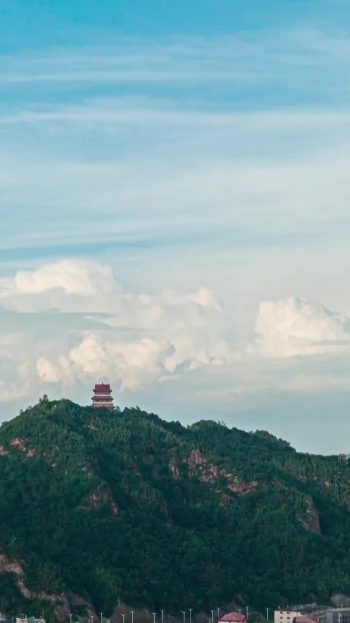 山上飞云视频素材