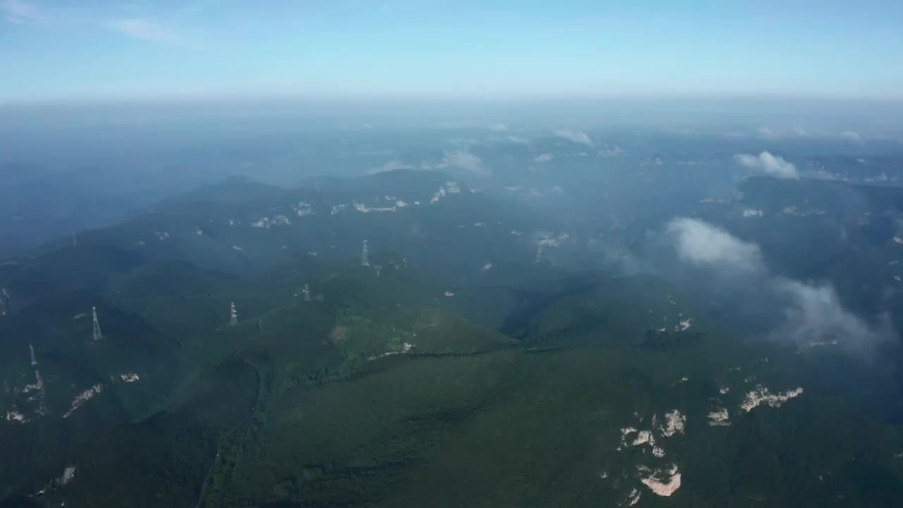 亚洲中国河南省中原夏季太行山云海视频素材